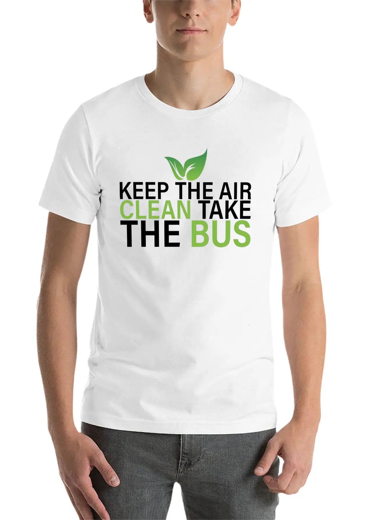 Clean Air Bus Save The Planet Stylish Everyday T-Shirt – Unisex Basic Cotton Tee