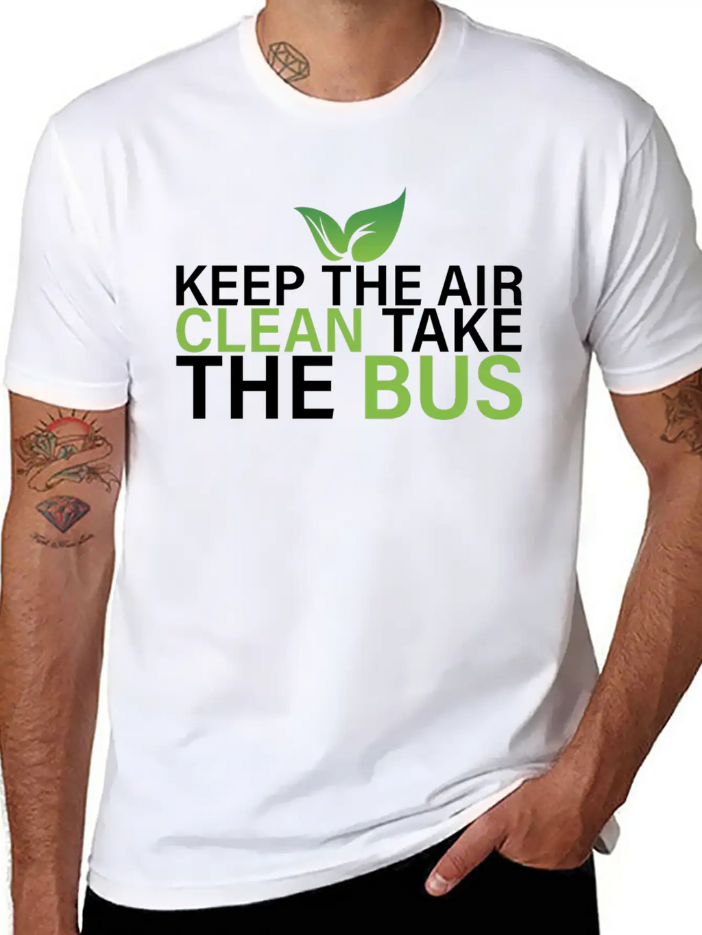 Clean Air Bus Save The Planet Stylish Everyday T-Shirt – Unisex Basic Cotton Tee