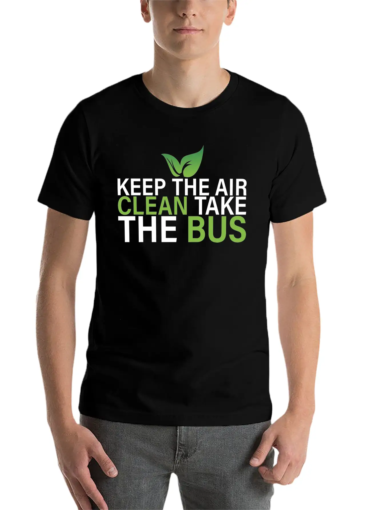 Clean Air Bus Save The Planet Stylish Everyday T-Shirt – Unisex Basic Cotton Tee