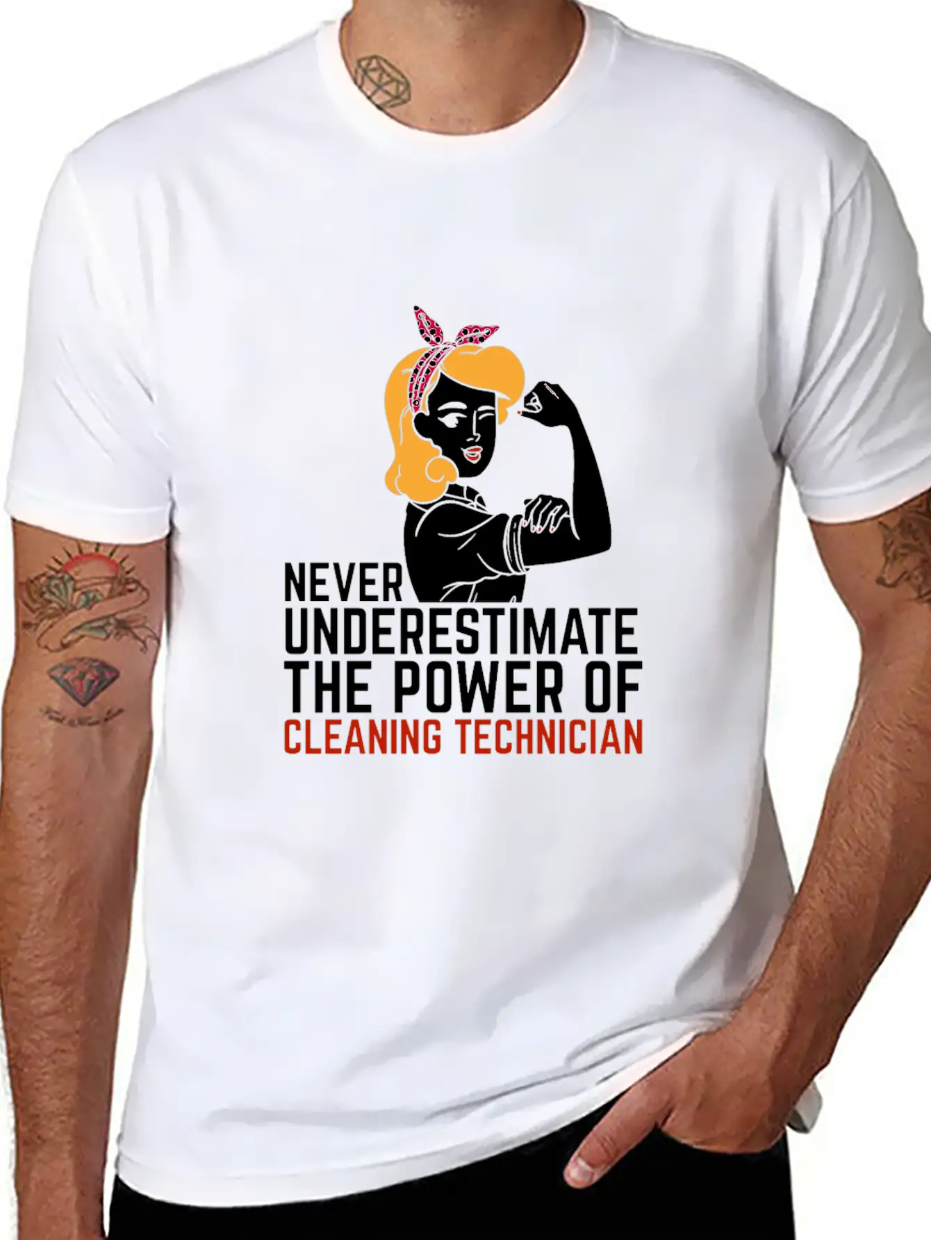 Cleaning Technician Classic Cotton Tee – Unisex Comfort For Any Season