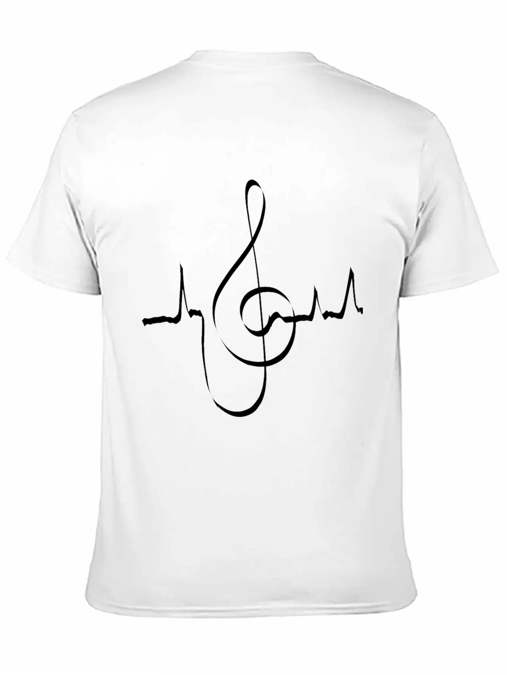 Clef Heartbeat Musician Singer Classic Cotton Tee – Unisex Comfort For Any Season