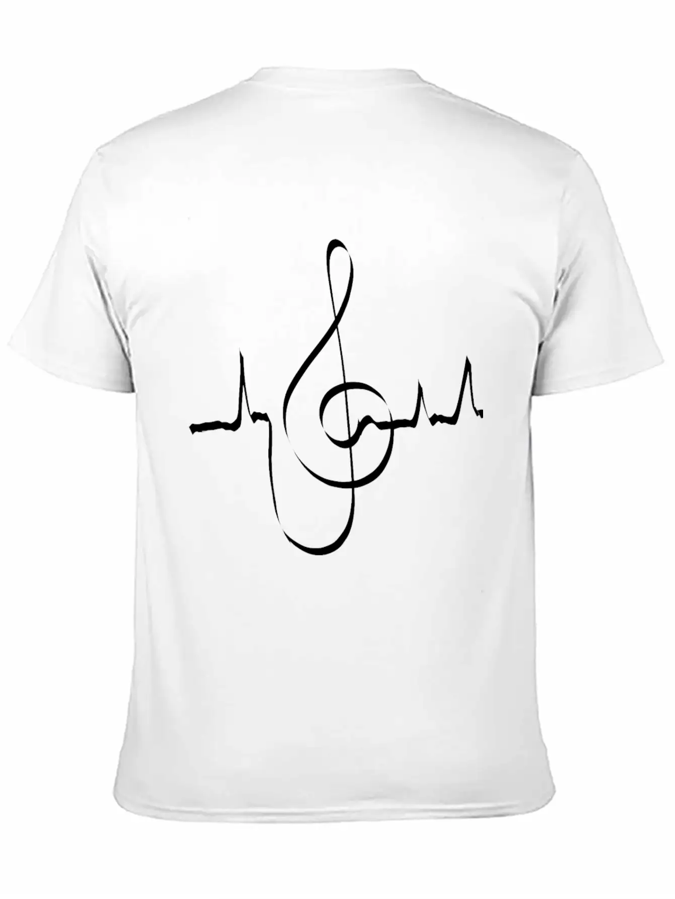 Clef Heartbeat Musician Singer Classic Cotton Tee – Unisex Comfort For Any Season