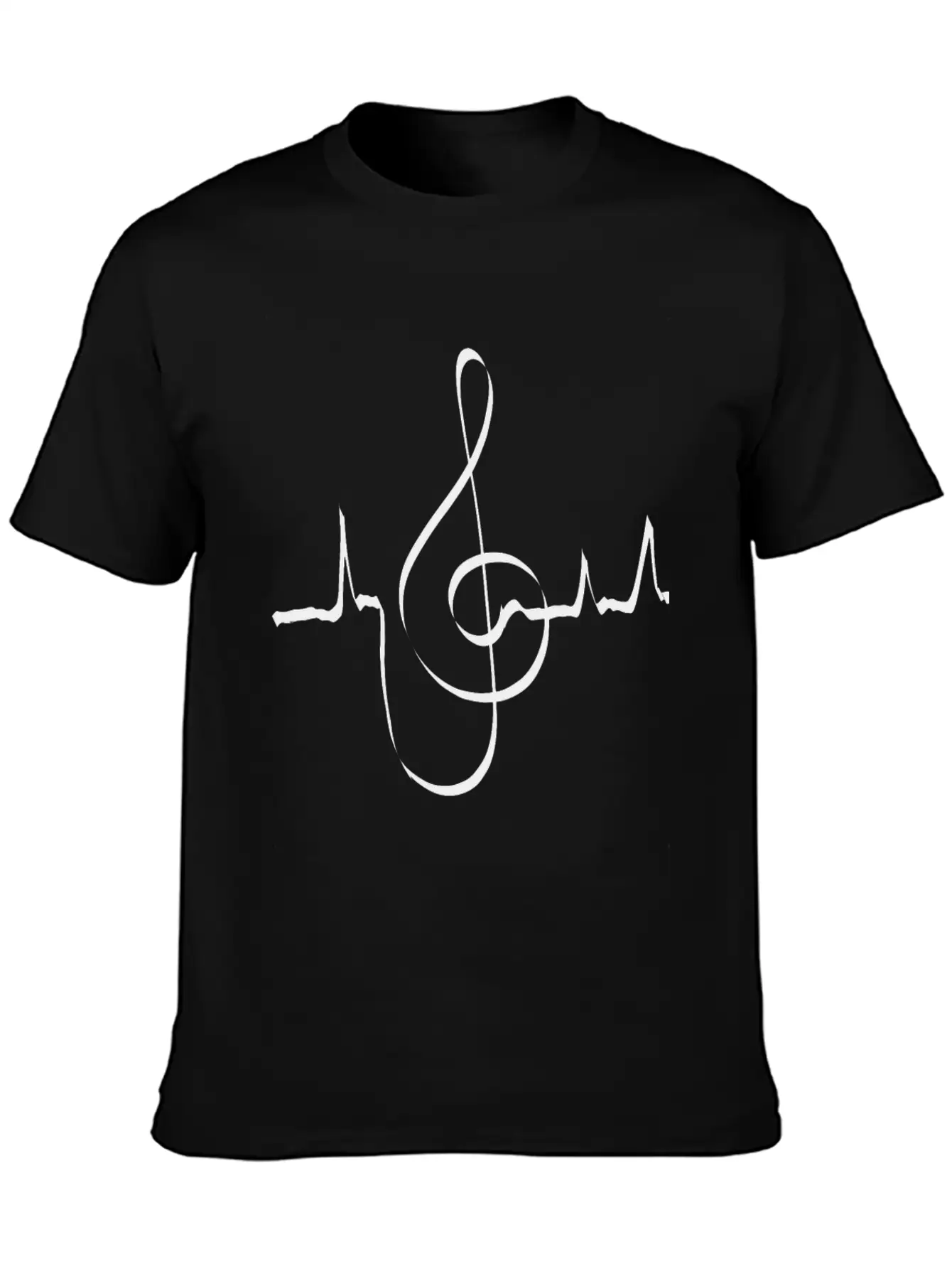 Clef Heartbeat Musician Singer Classic Cotton Tee – Unisex Comfort For Any Season