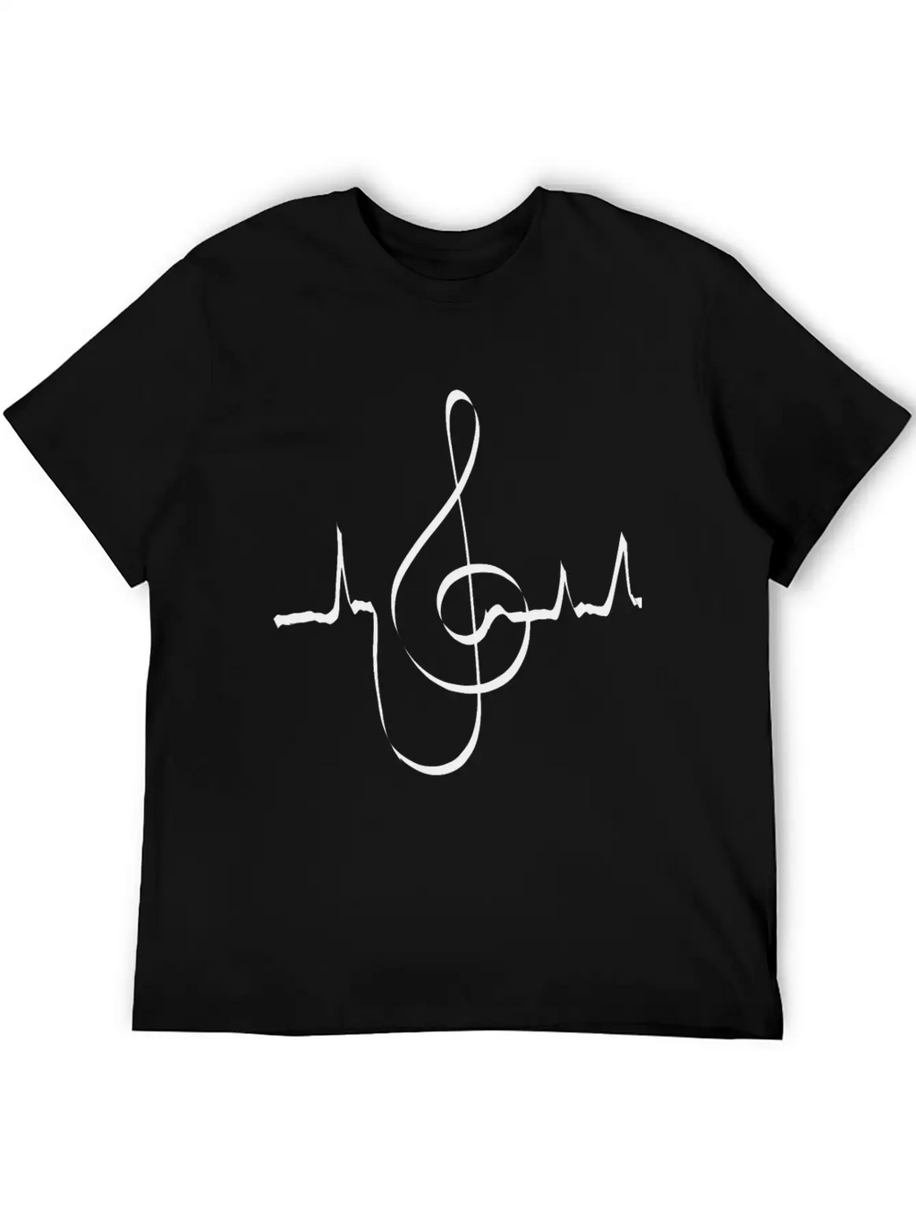 Clef Heartbeat Musician Singer Classic Cotton Tee – Unisex Comfort For Any Season