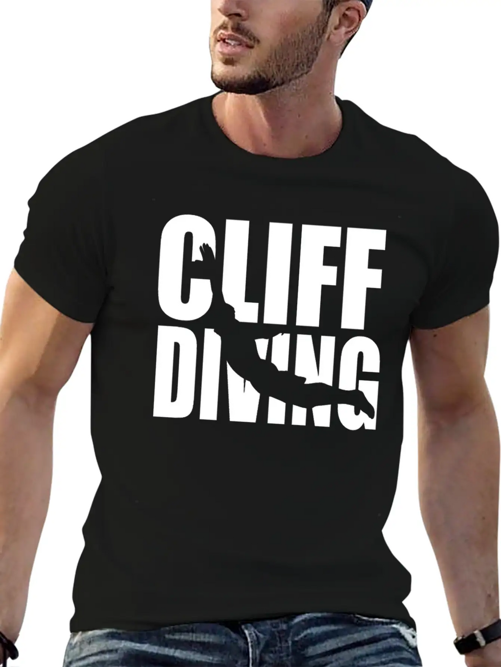 Cliff Diving - Water Sports Cliff Jumping Essential Cotton Tee For Daily Outfits – Unisex Style