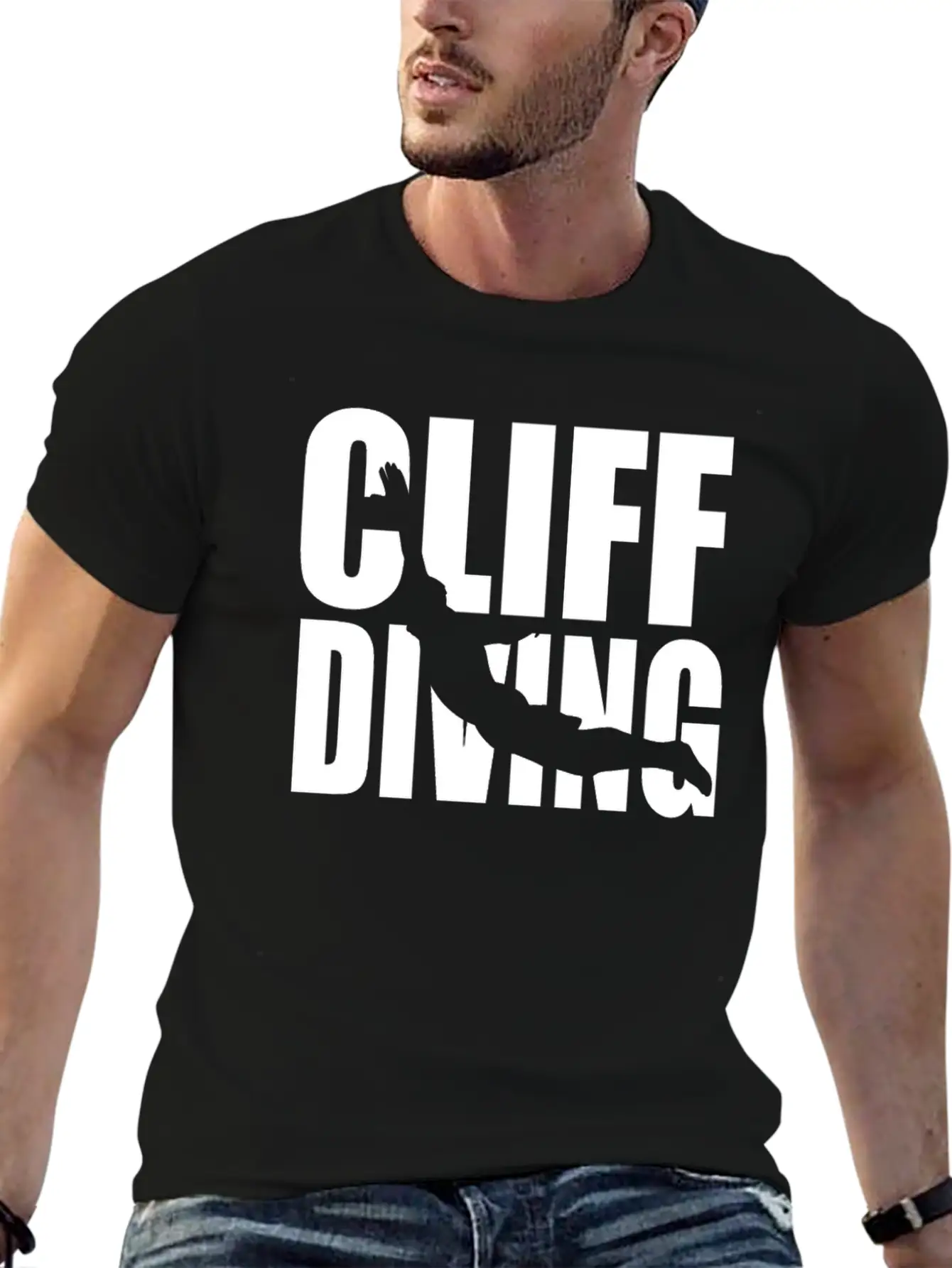 Cliff Diving - Water Sports Cliff Jumping Essential Cotton Tee For Daily Outfits – Unisex Style