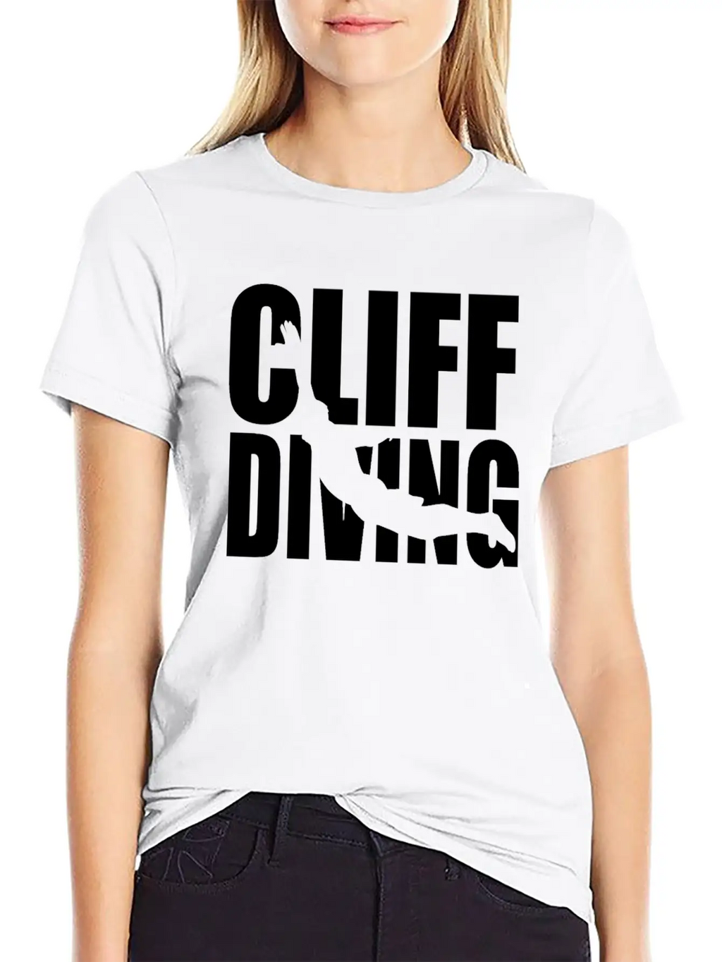 Cliff Diving - Water Sports Cliff Jumping Essential Cotton Tee For Daily Outfits – Unisex Style