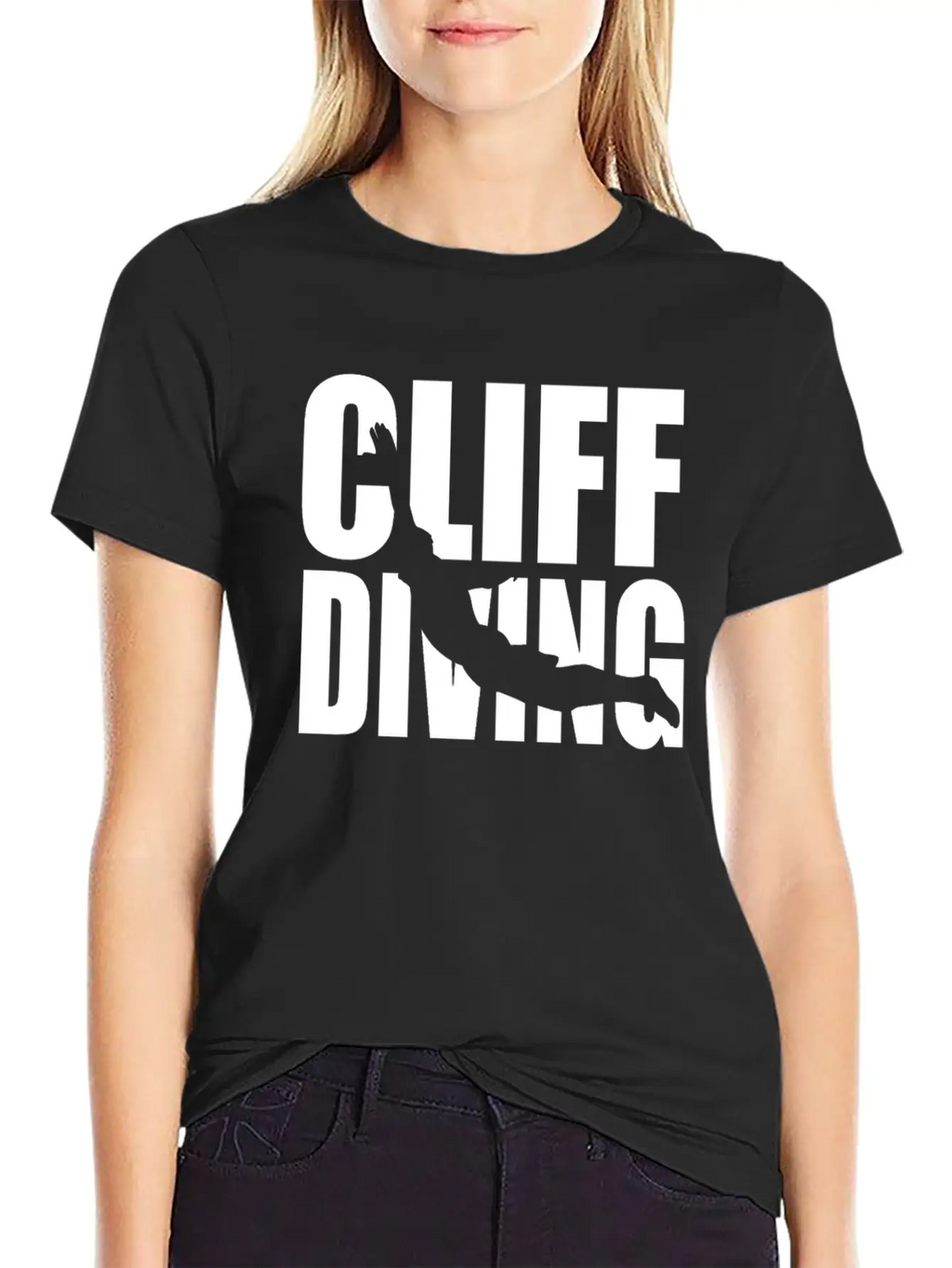 Cliff Diving - Water Sports Cliff Jumping Essential Cotton Tee For Daily Outfits – Unisex Style