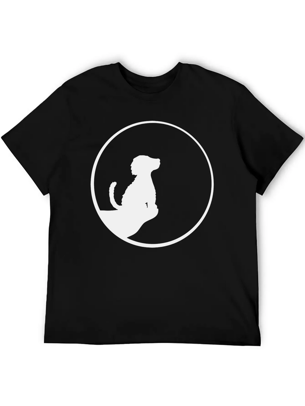 Cliff Moon Sitting Dog Timeless Short Sleeve Tee – Comfy And Minimalist Design