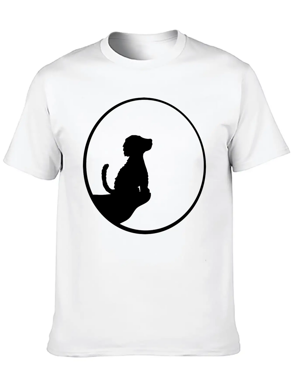Cliff Moon Sitting Dog Timeless Short Sleeve Tee – Comfy And Minimalist Design