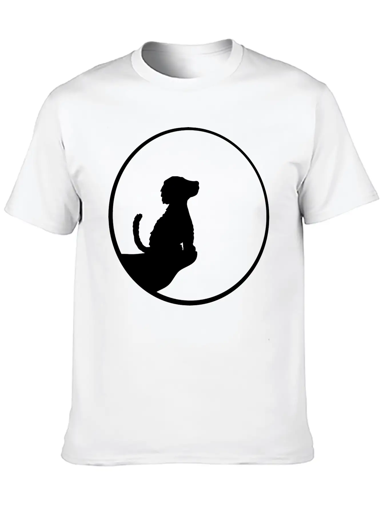 Cliff Moon Sitting Dog Timeless Short Sleeve Tee – Comfy And Minimalist Design
