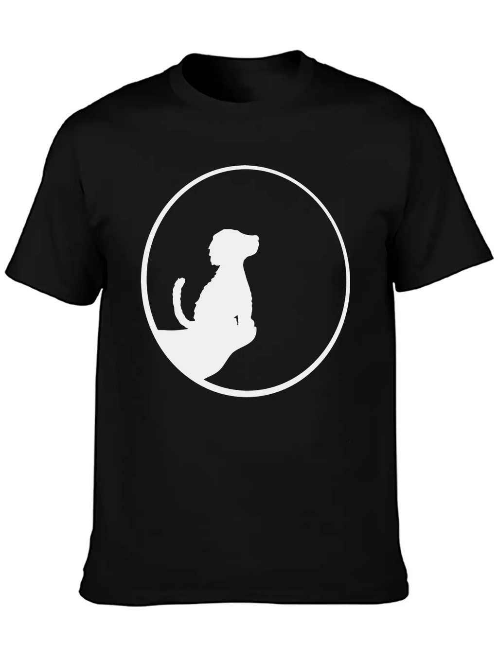 Cliff Moon Sitting Dog Timeless Short Sleeve Tee – Comfy And Minimalist Design