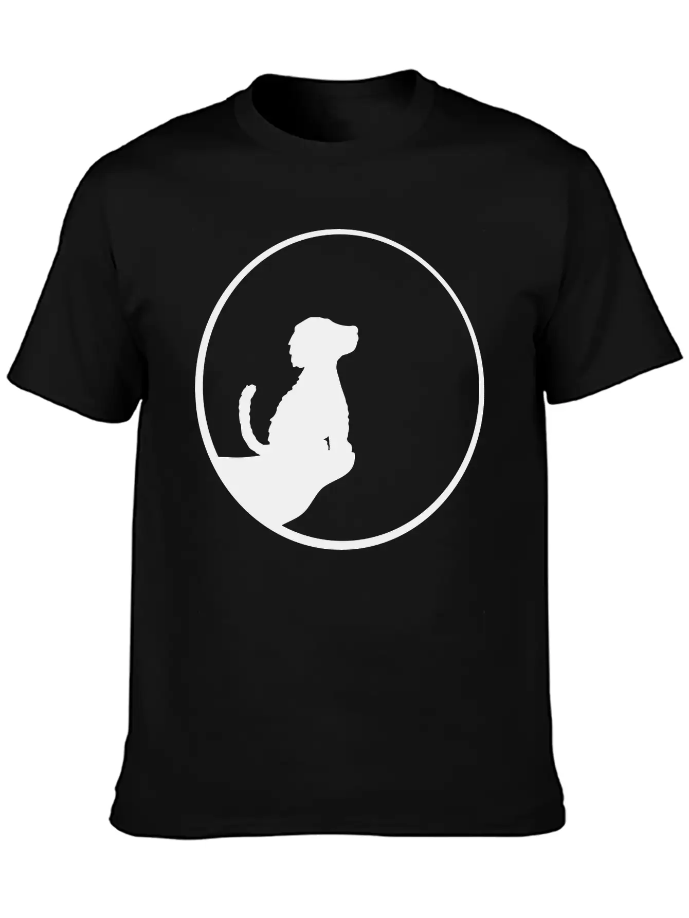 Cliff Moon Sitting Dog Timeless Short Sleeve Tee – Comfy And Minimalist Design
