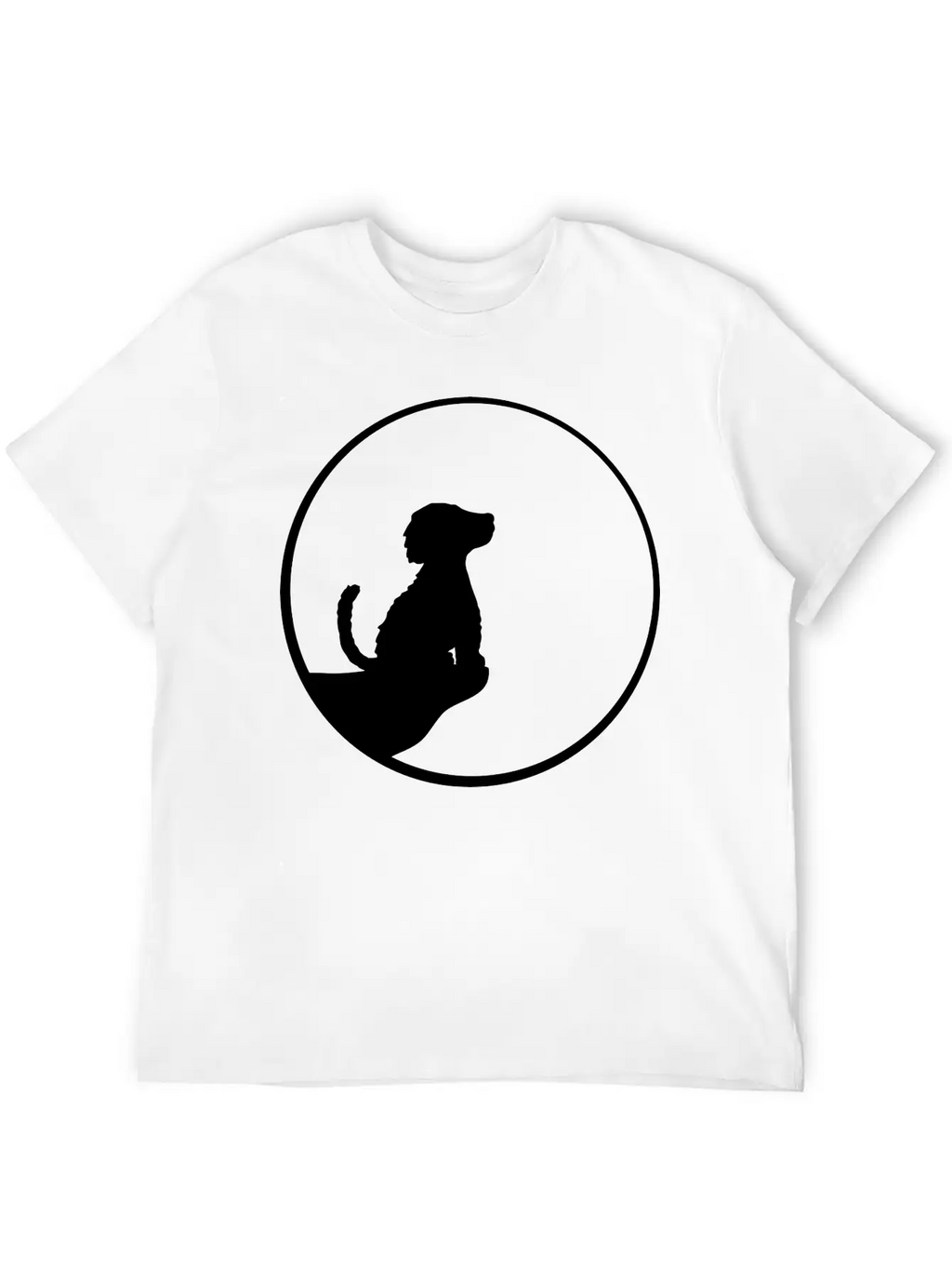 Cliff Moon Sitting Dog Timeless Short Sleeve Tee – Comfy And Minimalist Design