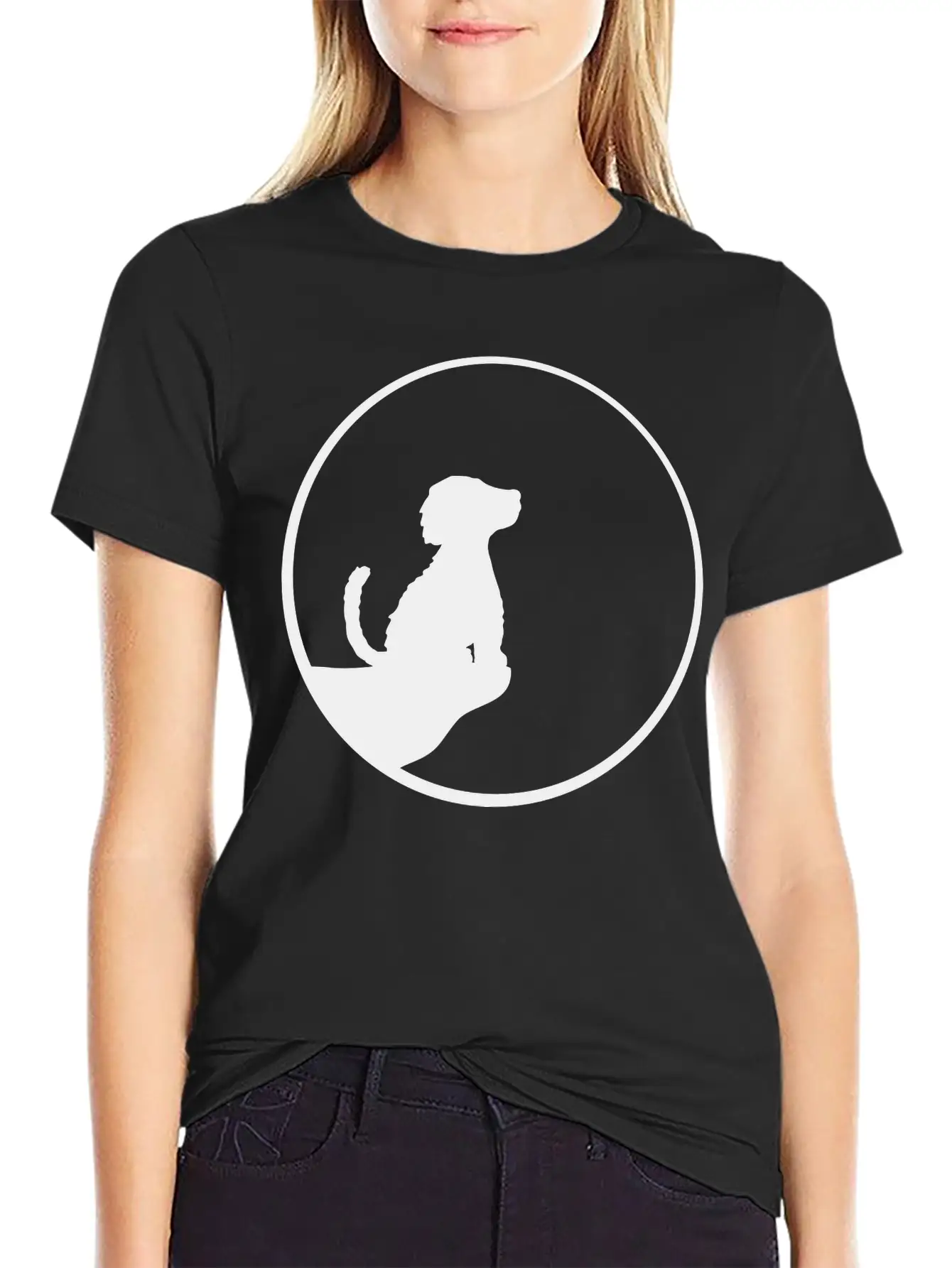 Cliff Moon Sitting Dog Timeless Short Sleeve Tee – Comfy And Minimalist Design