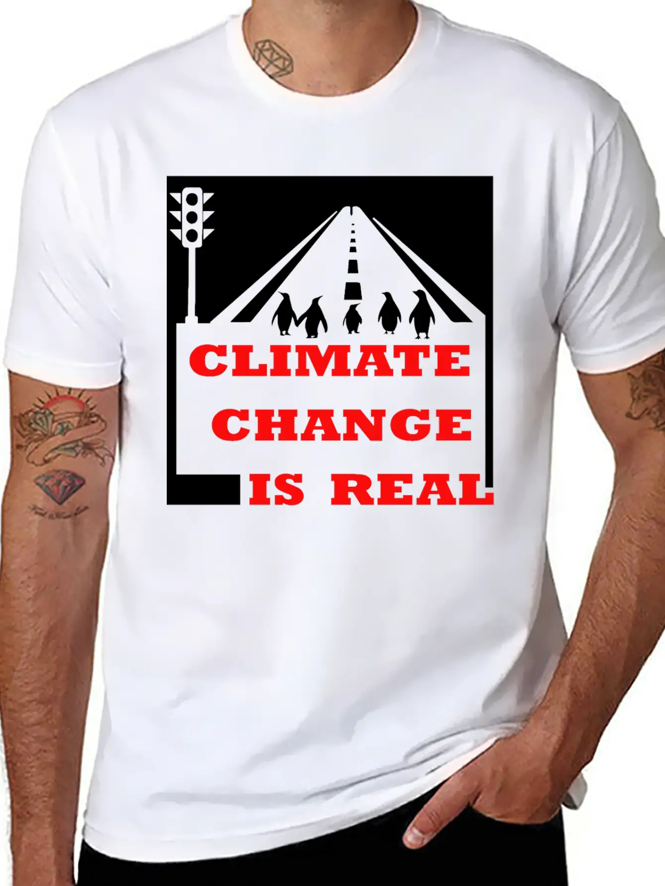Climate Change Is Real, Global Warming, Our Planet Classic Cotton Tee – Unisex Comfort For Any Season