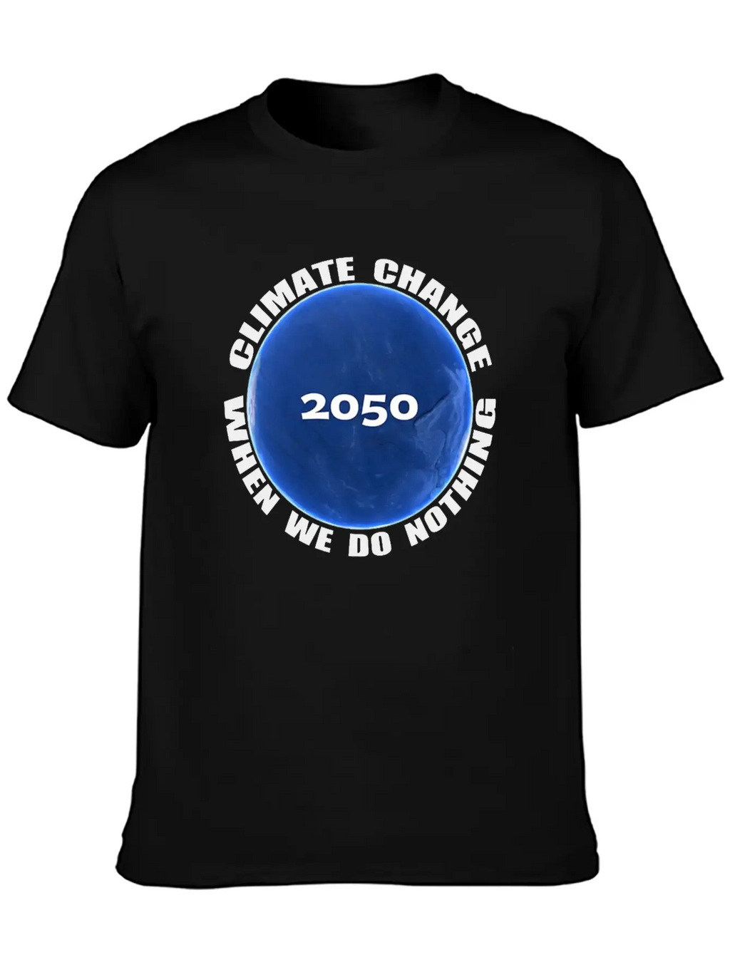 Climate Change Planet Logo Essential Cotton Tee For Daily Outfits – Unisex Style