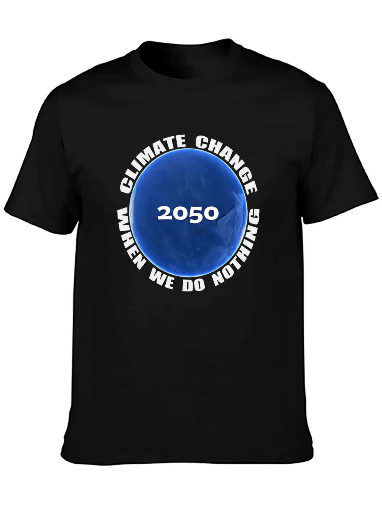 Climate Change Planet Logo Essential Cotton Tee For Daily Outfits – Unisex Style