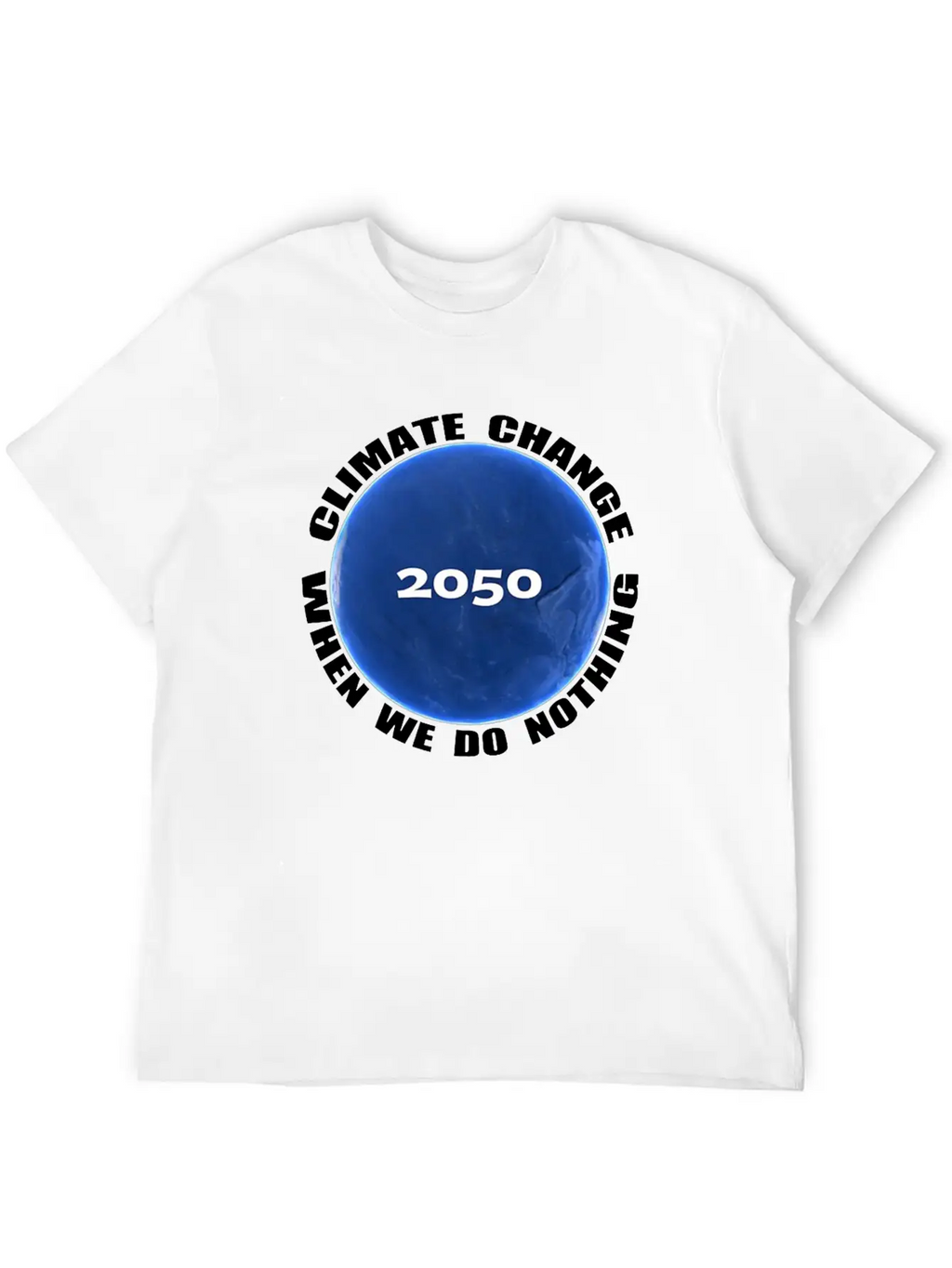 Climate Change Planet Logo Essential Cotton Tee For Daily Outfits – Unisex Style