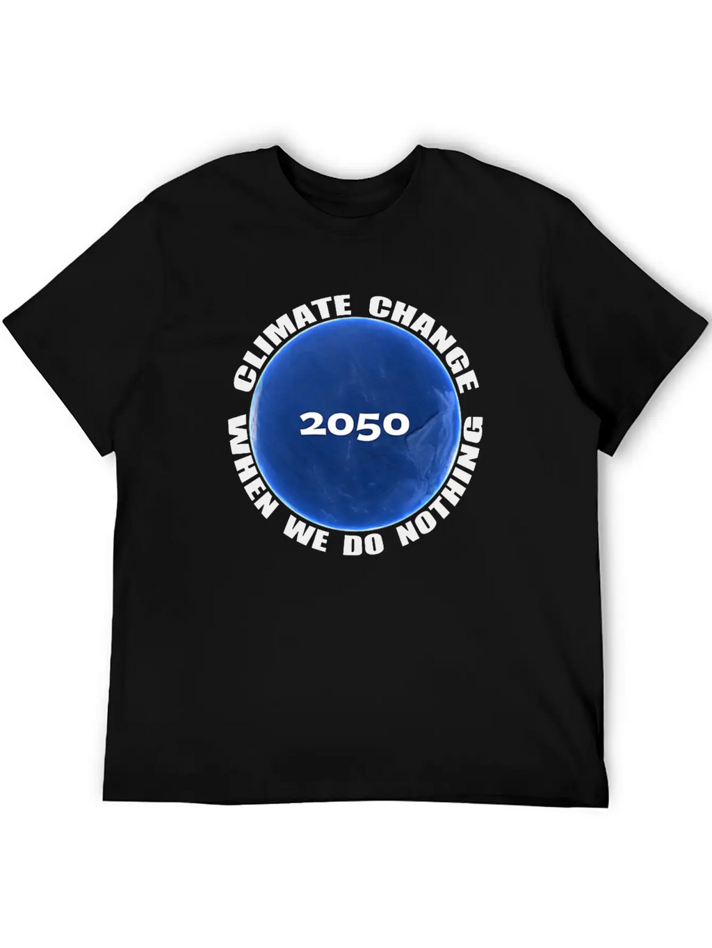 Climate Change Planet Logo Essential Cotton Tee For Daily Outfits – Unisex Style