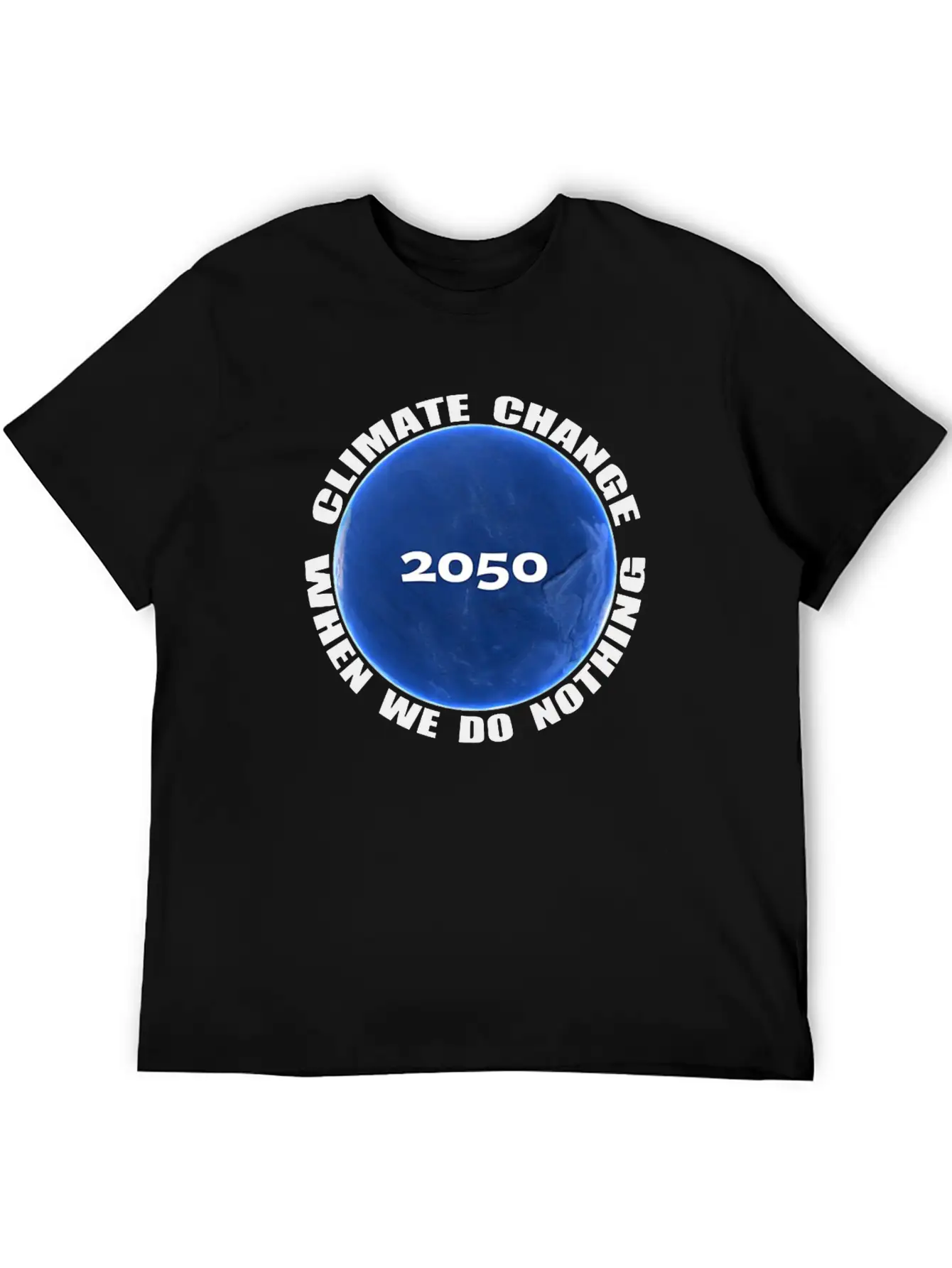 Climate Change Planet Logo Essential Cotton Tee For Daily Outfits – Unisex Style
