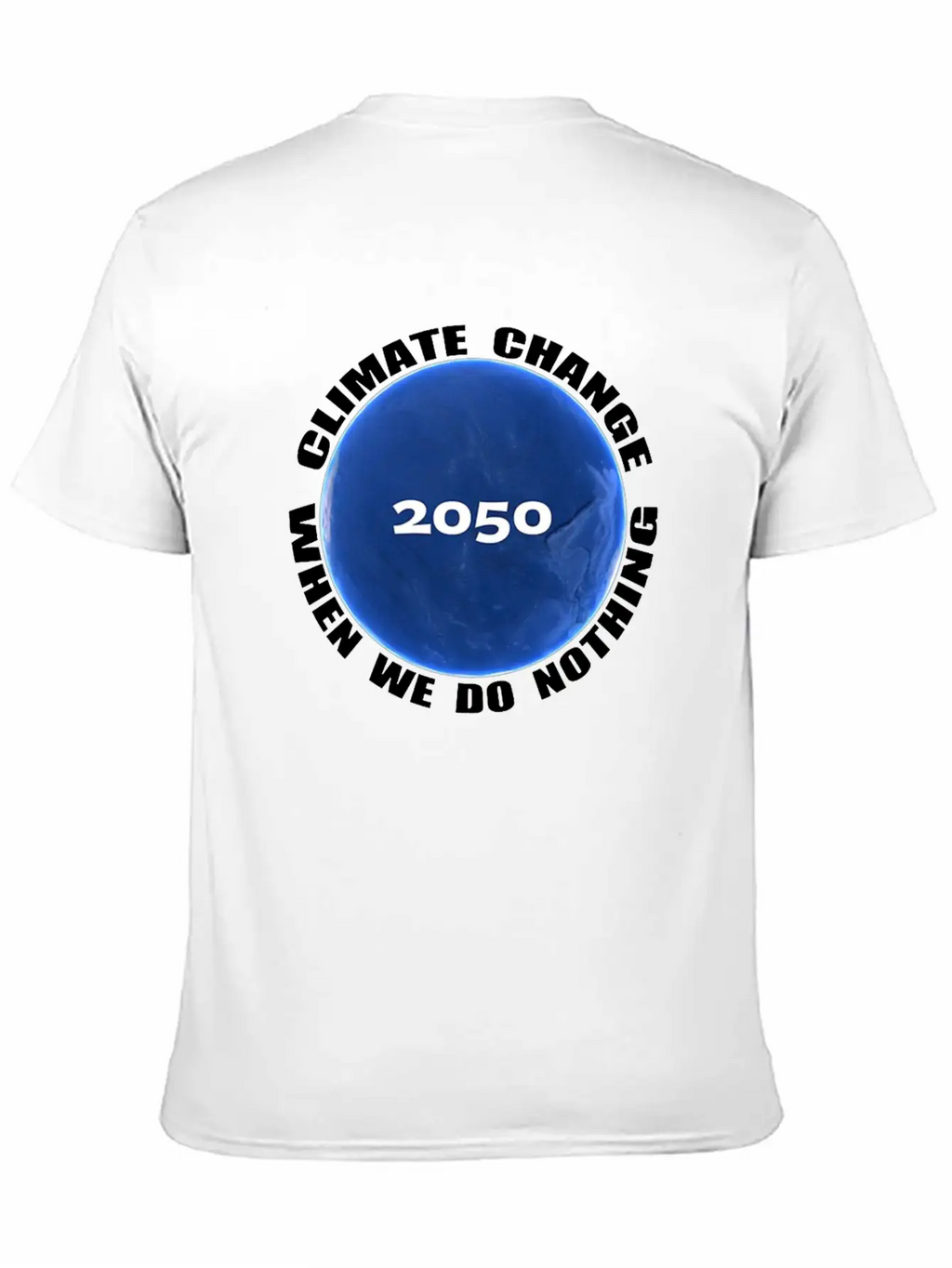Climate Change Planet Logo Essential Cotton Tee For Daily Outfits – Unisex Style