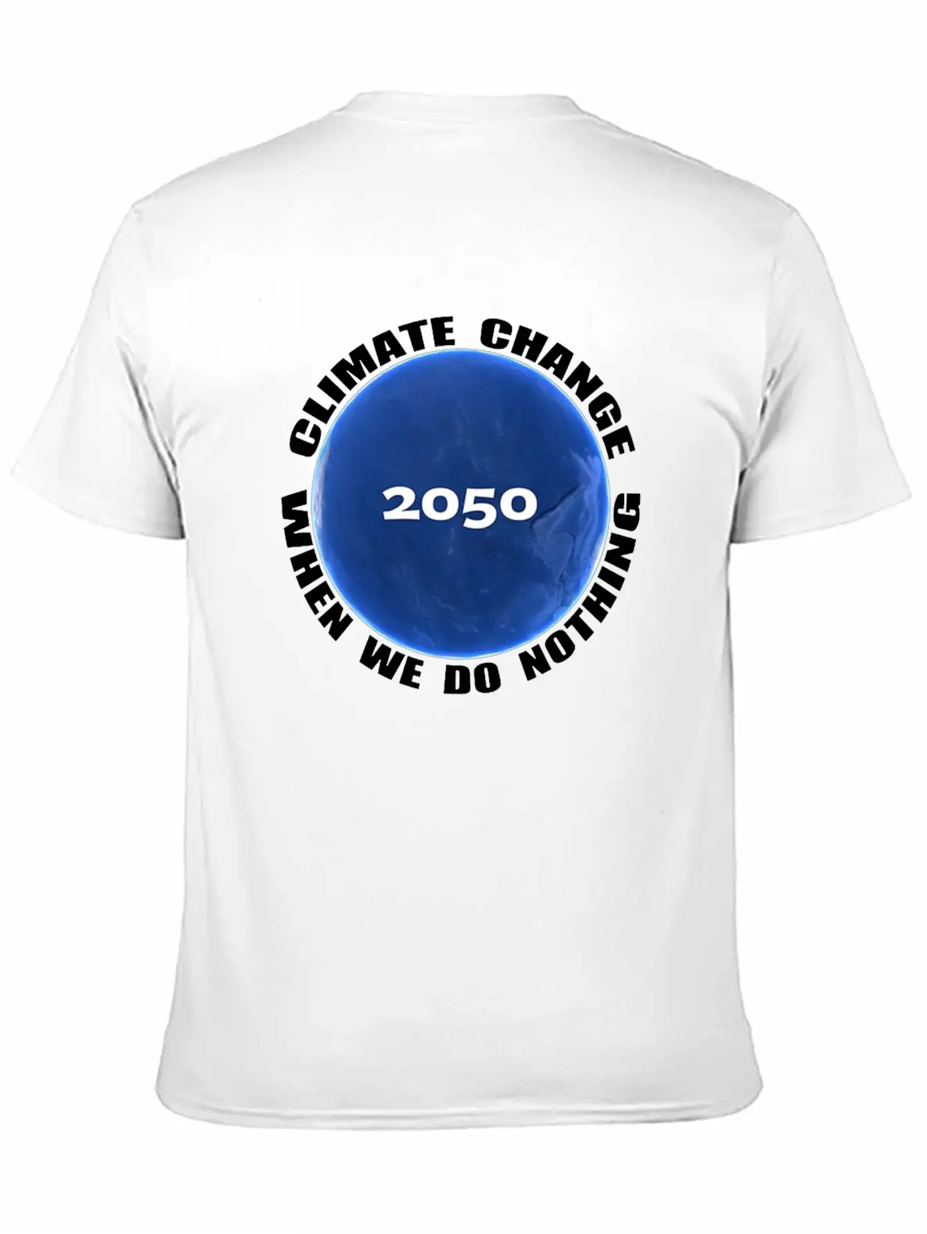 Climate Change Planet Logo Essential Cotton Tee For Daily Outfits – Unisex Style