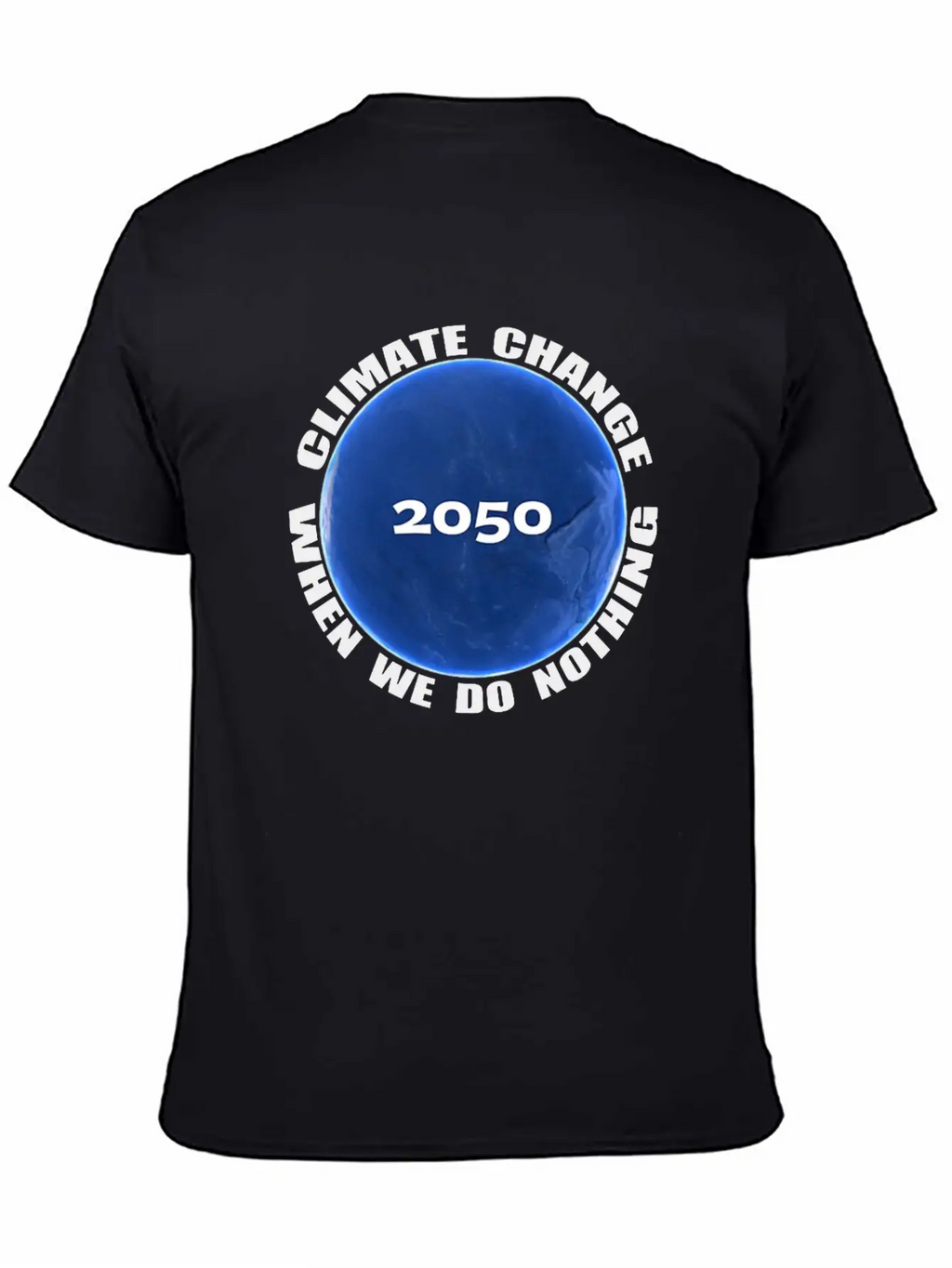 Climate Change Planet Logo Essential Cotton Tee For Daily Outfits – Unisex Style
