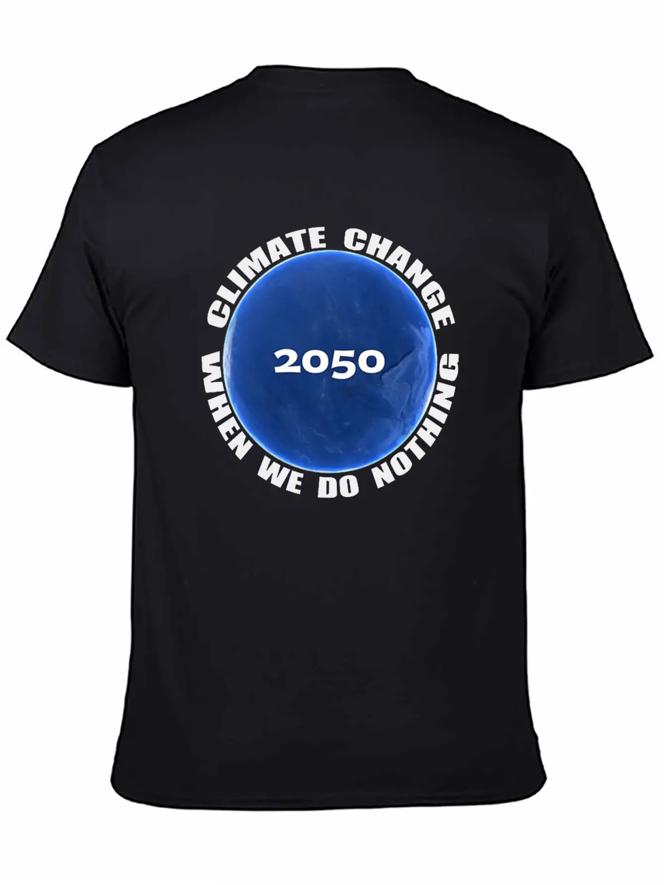 Climate Change Planet Logo Essential Cotton Tee For Daily Outfits – Unisex Style
