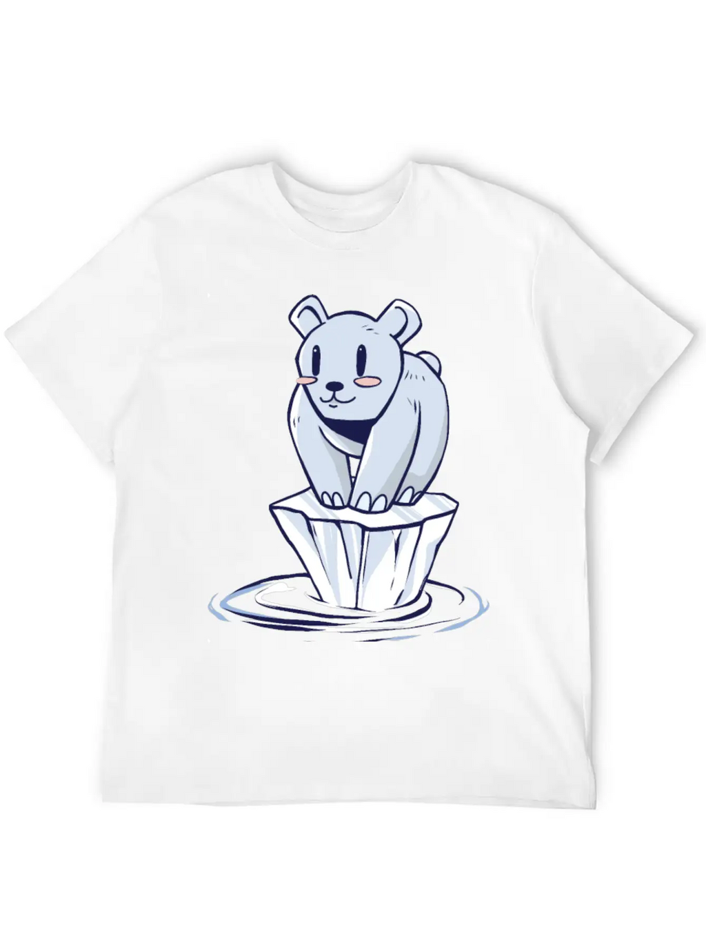 Climate Change - Save The Climate - Polar Bear Essential Cotton Tee For Daily Outfits – Unisex Style