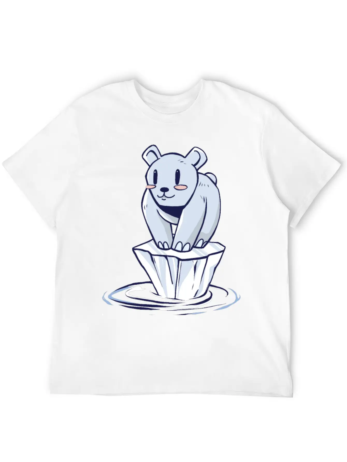 Climate Change - Save The Climate - Polar Bear Essential Cotton Tee For Daily Outfits – Unisex Style