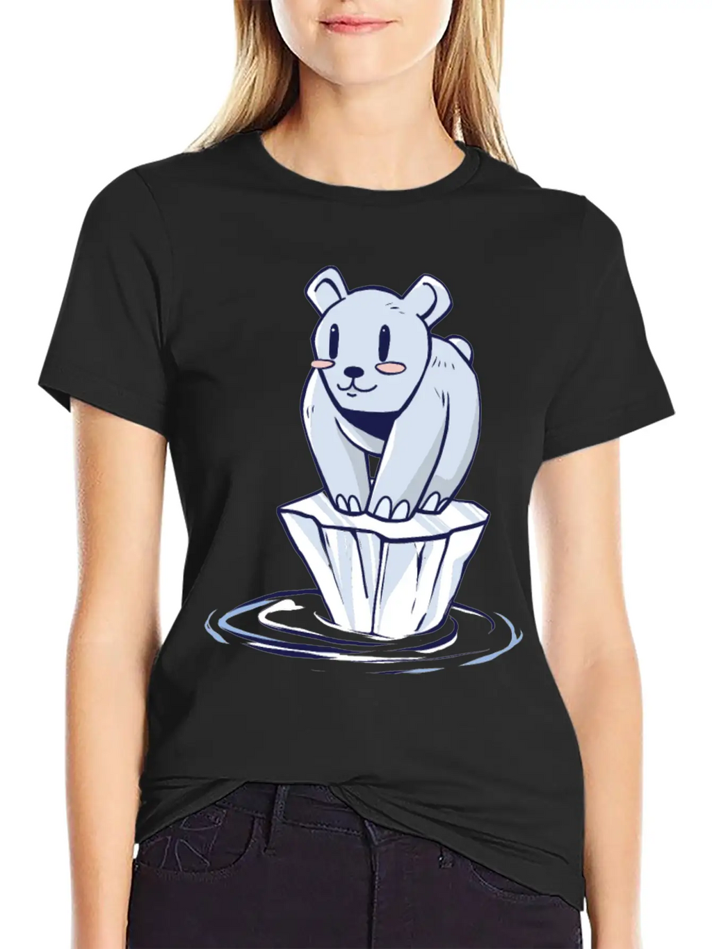 Climate Change - Save The Climate - Polar Bear Essential Cotton Tee For Daily Outfits – Unisex Style