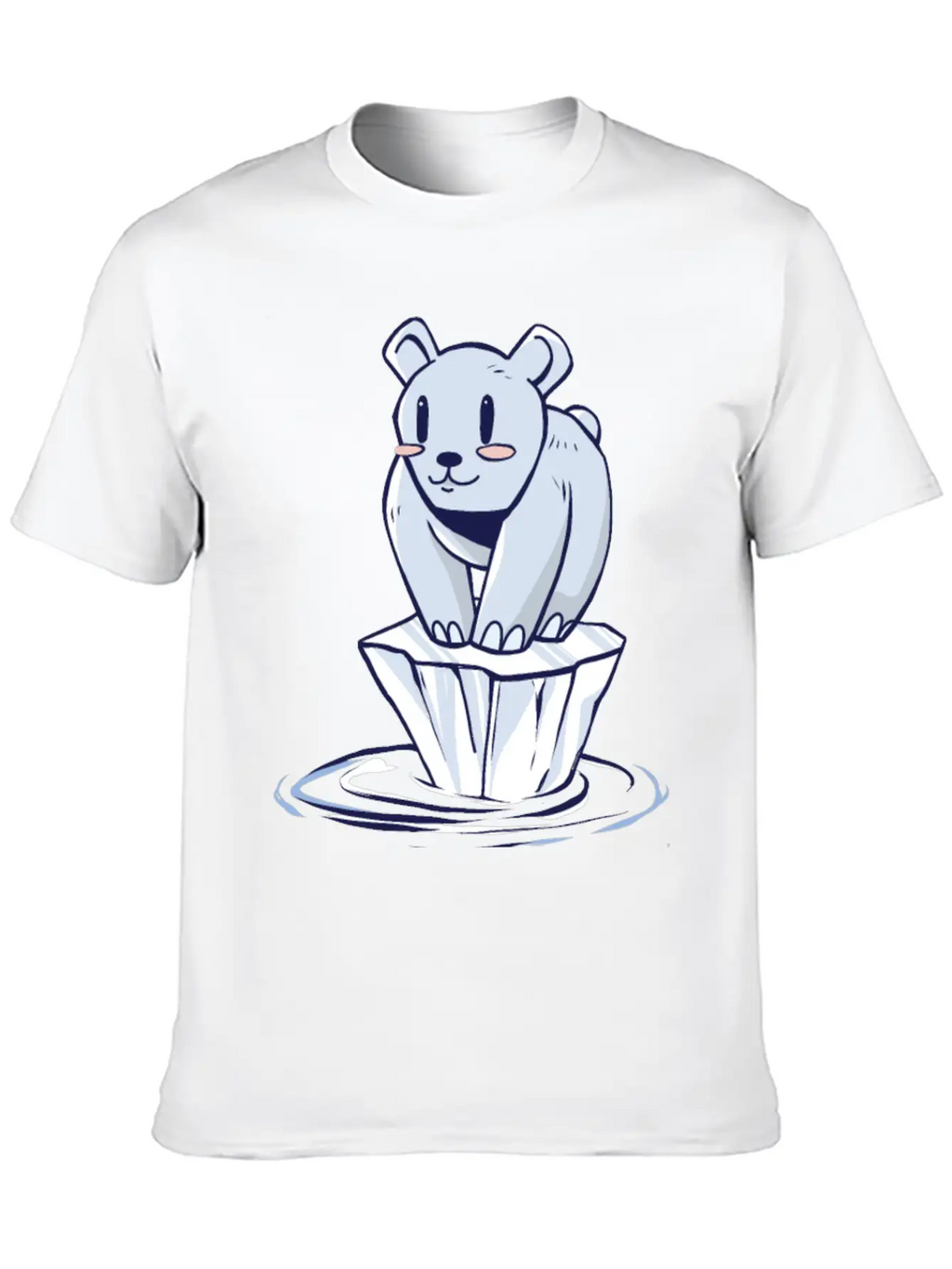 Climate Change - Save The Climate - Polar Bear Essential Cotton Tee For Daily Outfits – Unisex Style
