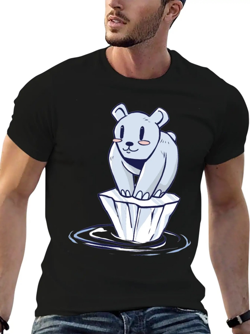 Climate Change - Save The Climate - Polar Bear Essential Cotton Tee For Daily Outfits – Unisex Style