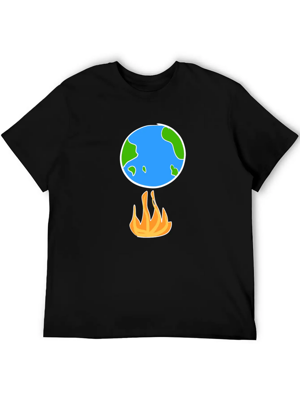 Climate Protection Earth Cartoon Icon Climate Classic Cotton Tee – Unisex Comfort For Any Season