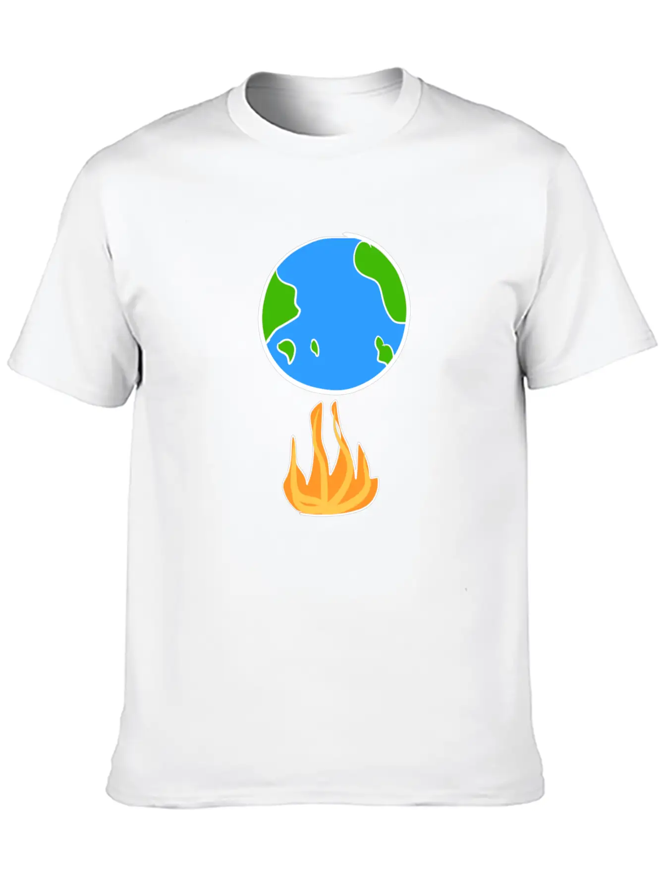 Climate Protection Earth Cartoon Icon Climate Classic Cotton Tee – Unisex Comfort For Any Season