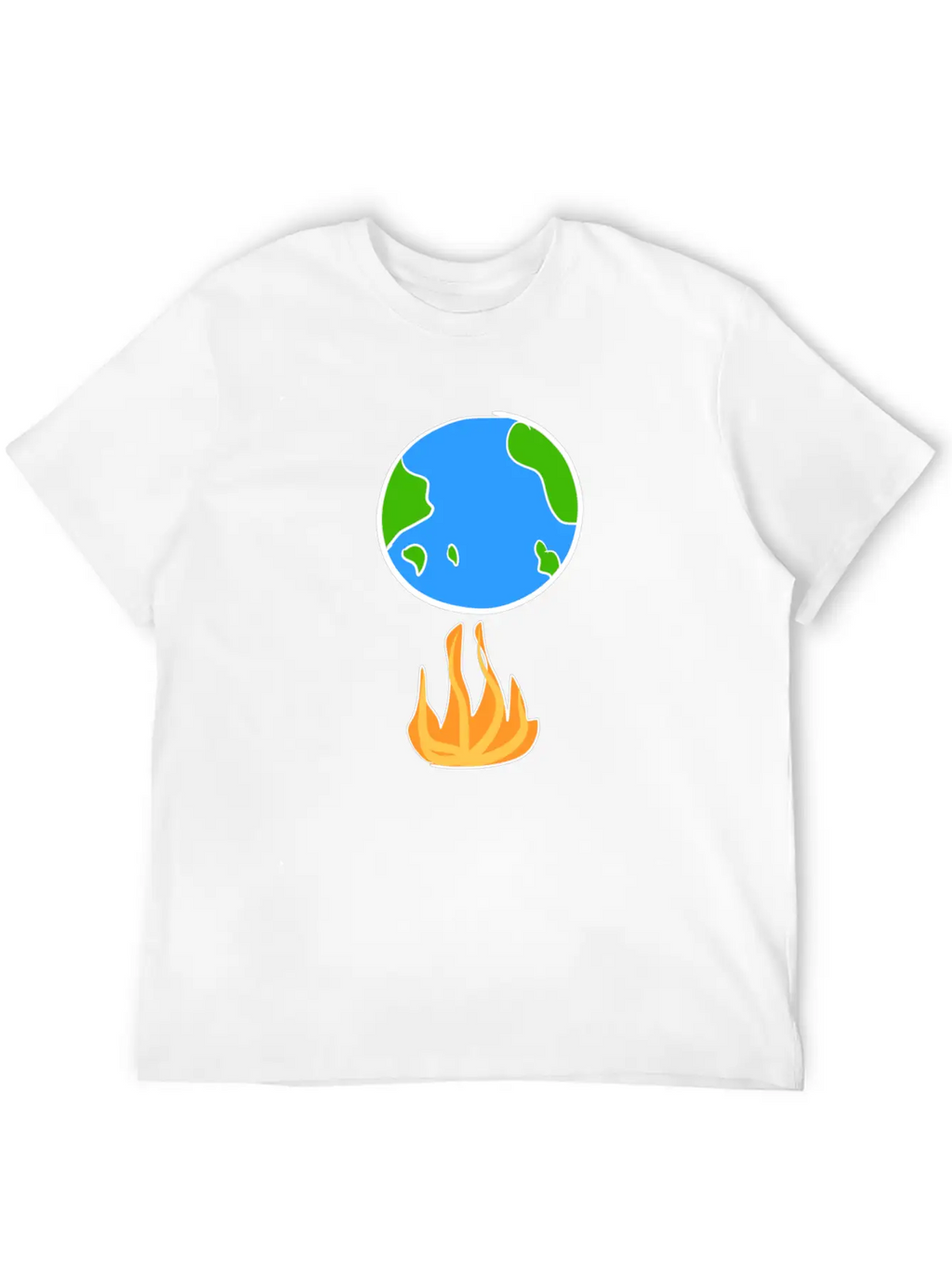 Climate Protection Earth Cartoon Icon Climate Classic Cotton Tee – Unisex Comfort For Any Season