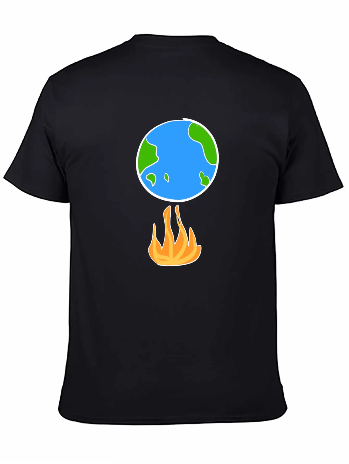 Climate Protection Earth Cartoon Icon Climate Classic Cotton Tee – Unisex Comfort For Any Season