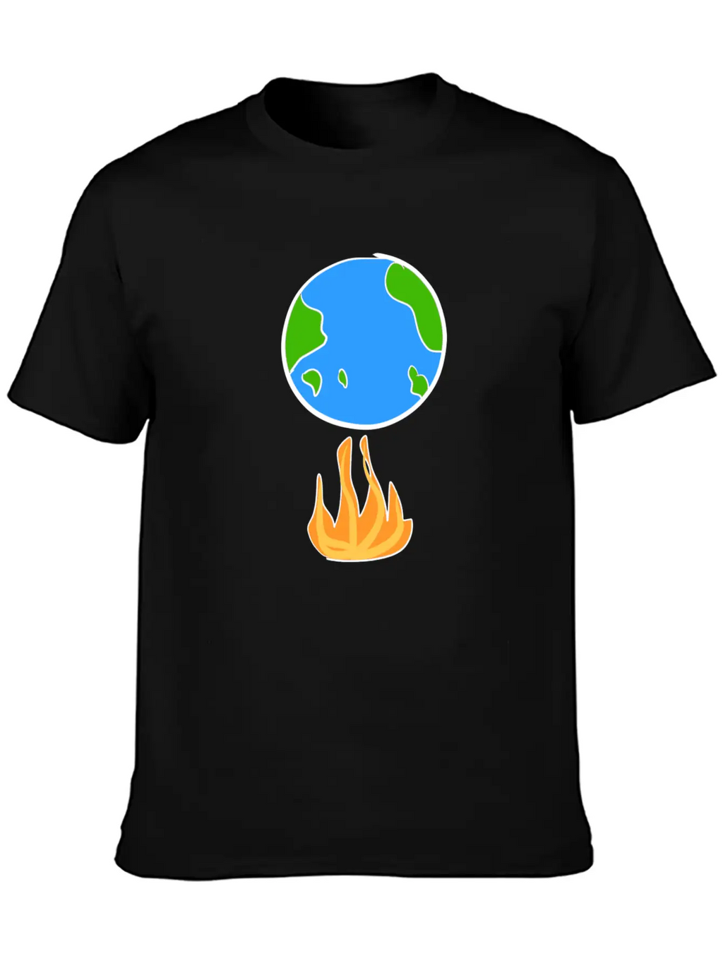 Climate Protection Earth Cartoon Icon Climate Classic Cotton Tee – Unisex Comfort For Any Season