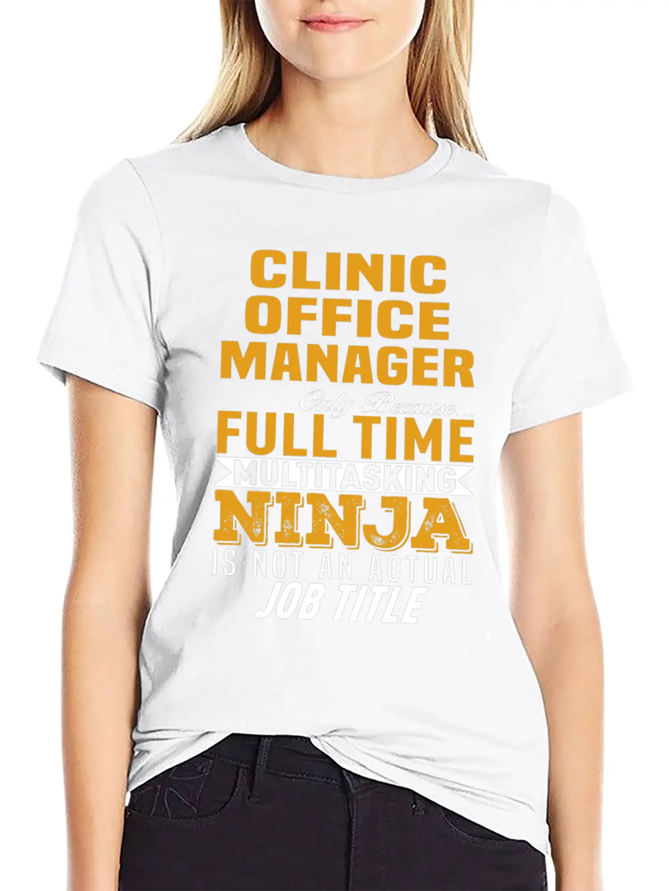 Clinic Office Manager Breathable Soft Cotton T-Shirt – Timeless Casual Look