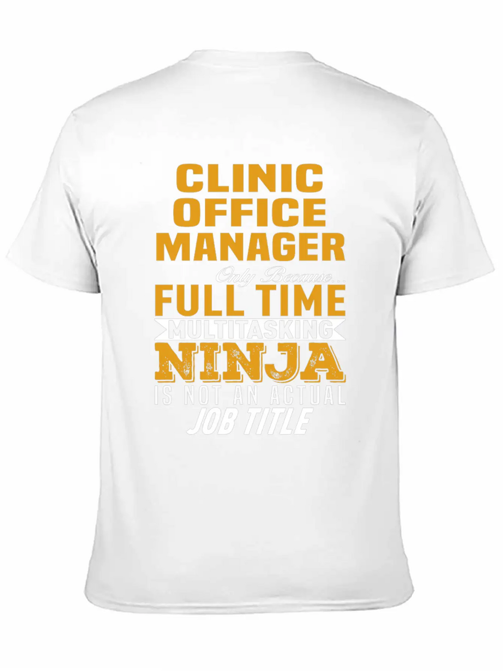 Clinic Office Manager Breathable Soft Cotton T-Shirt – Timeless Casual Look