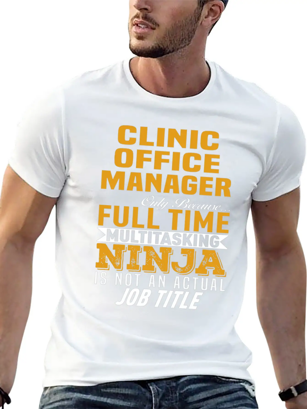 Clinic Office Manager Breathable Soft Cotton T-Shirt – Timeless Casual Look
