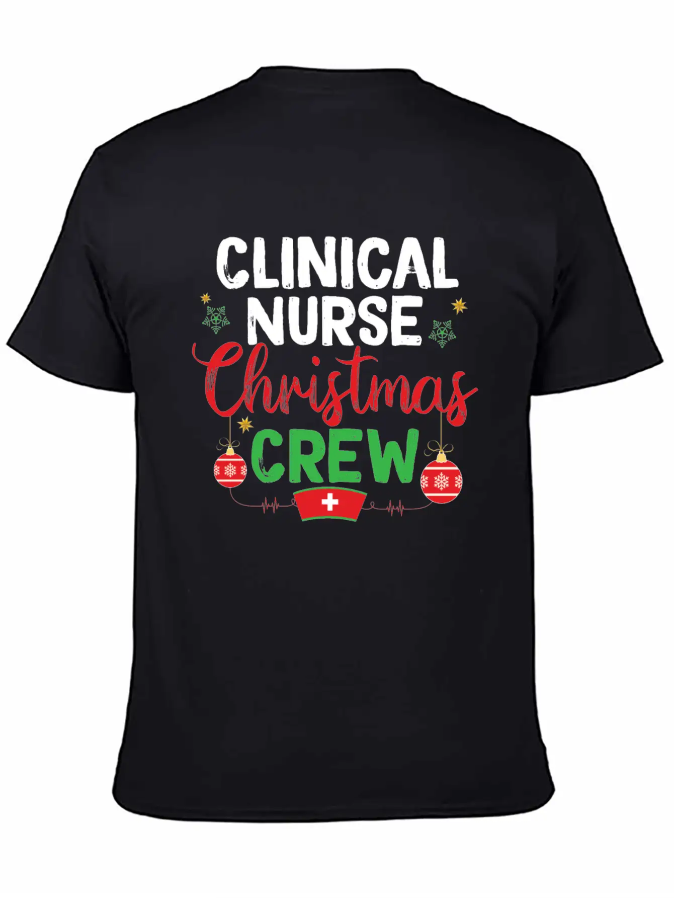 Clinical Nurse Christmas Crew Clinical Nursing Timeless Short Sleeve Tee – Comfy And Minimalist Design