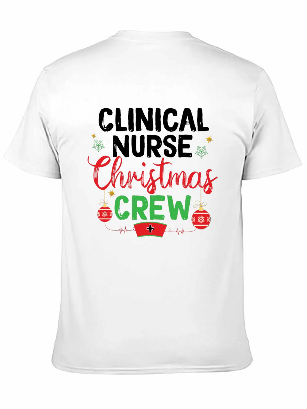 Clinical Nurse Christmas Crew Clinical Nursing Timeless Short Sleeve Tee – Comfy And Minimalist Design