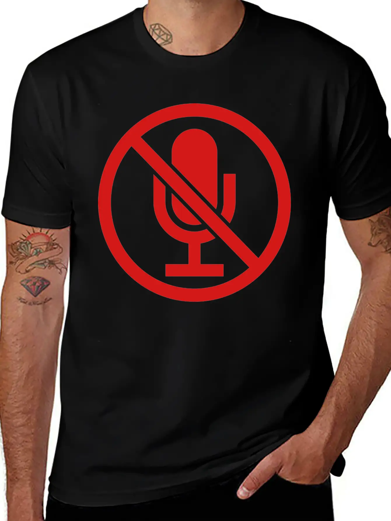 Clipart Sign Mute Timeless Short Sleeve Tee – Comfy And Minimalist Design