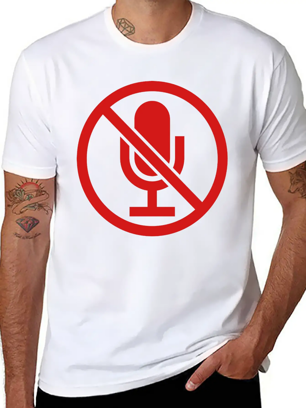 Clipart Sign Mute Timeless Short Sleeve Tee – Comfy And Minimalist Design