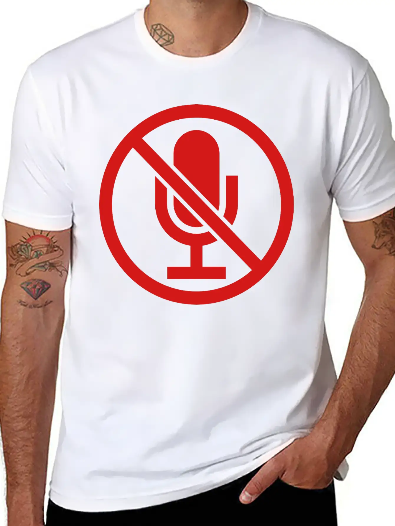 Clipart Sign Mute Timeless Short Sleeve Tee – Comfy And Minimalist Design