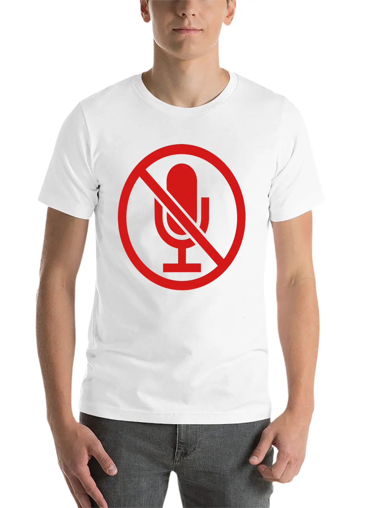 Clipart Sign Mute Timeless Short Sleeve Tee – Comfy And Minimalist Design