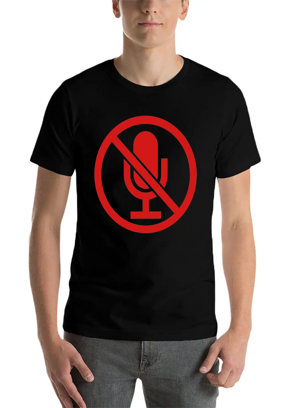 Clipart Sign Mute Timeless Short Sleeve Tee – Comfy And Minimalist Design