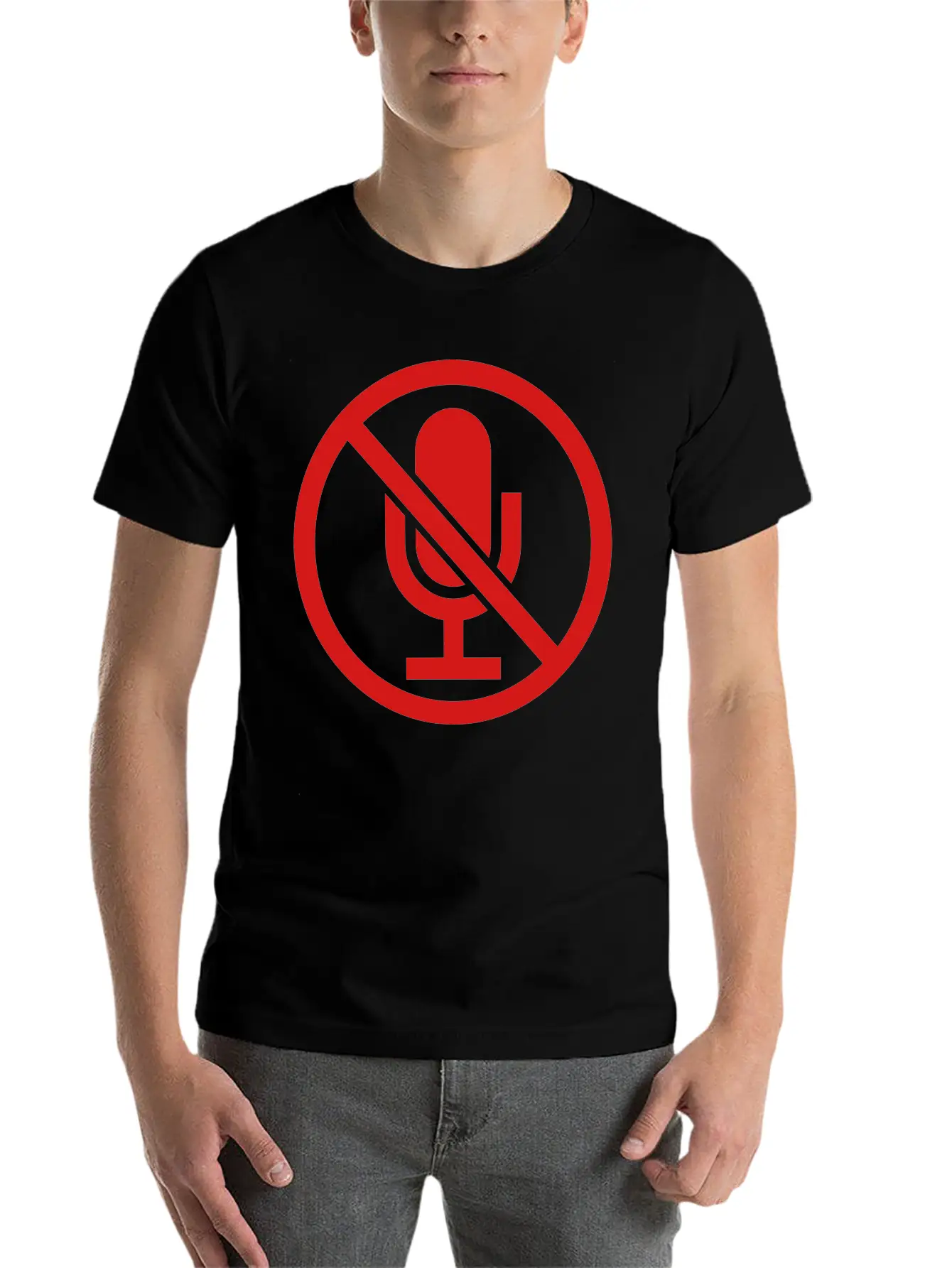 Clipart Sign Mute Timeless Short Sleeve Tee – Comfy And Minimalist Design